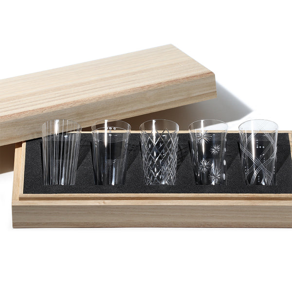 KIKATSU Gift Box ( Set of 5 shot glasses)